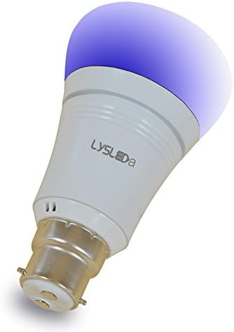 LYSLEDa WiFi Smart LED Bulb[B22 bayonet 7W], RGB Color Changing Smart Bulb Work with Amazon Alex and Google Home, One of the Best Relaxation Light, Party Light, Decorative Bulb Available to be Remote Controlled by IOS/Android Devices, No Hub Required.