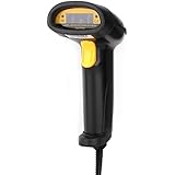 USB Barcode Scanner Proster Barcode Reader Automatic Long Range High Speed Optical Laser Compatible with Win7 Win8.1 iOS7 Mac OS X 10.8.4 Linux