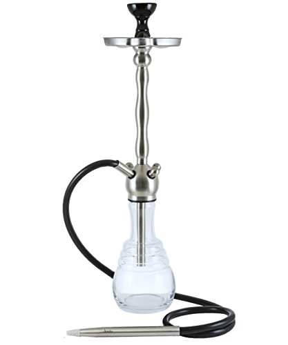 Aladin Narikela 68,5 cm Shisha Wasserpfeife Wasser Pfeife Hookah Schraub robust, WN61, Farbe klar