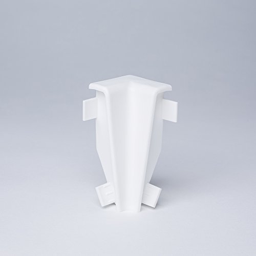 Innenecke für MDF-Sockelleisten in 60mm Höhe in Weiß