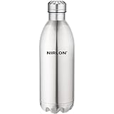 Nirlon Stainless Steel Vacuum Flask Bottle, 1 Liter, Silver