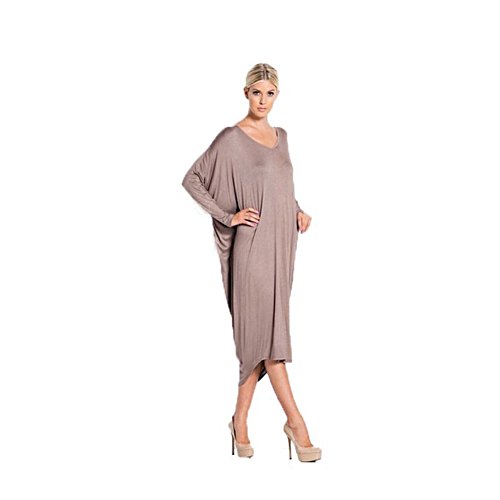 knee length dresses for ladies Carrea Relaxed Liquid Jersey Dress