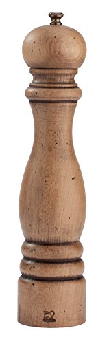 Peugeot PARIS Salzmühle, Holz, antike, 6,7 x 6,7 x 30 cm