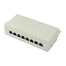 Produktbild Good Connections Desktop Patch Panel Cat. 6 (8-Port) - geschirmt, STP, Geeignet für 1 Gigabit/s Ethernet / bis 250 MHz - LSA Leisten farbcodiert nach EIA/TIA 568A+B - lichtgrau RAL7035