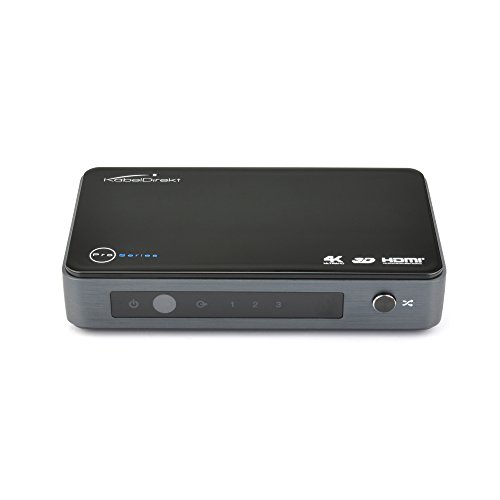 KabelDirekt 4K HDMI Switch 3 x 1 ( 1080p 4K 3D HDCP) / mit Fernbedienung & integriertem HDMI Verstärker – PRO Series - 2
