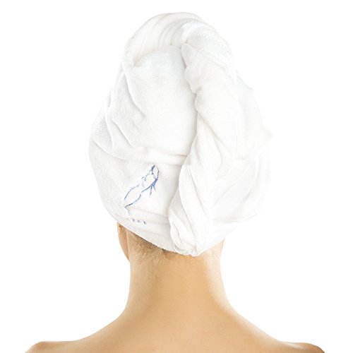 Haar Turban Handtuch, Kopf-handTuch Mikrofaser (2 Stück), Kostenlos Großen Kamm - 7