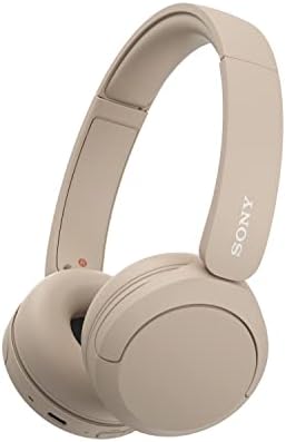 Sony WH-CH520 | Cuffie Wireless, Connessione Multipoint, con Microfono, Fino a 50 ore di durata della batteria con Ricarica rapida - Beige