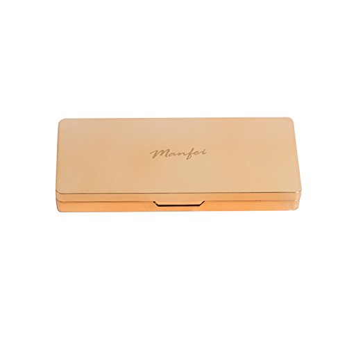 Merssavo 9 Farben Lidschatten Palette Professional für Alltag, Hochzeit, Party, Cocktail(Farbe 5) - 3