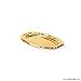 Servierplatte, High-Class aus Plastik, Einweg - gold, oval, 46 x 30 cm, 1 Stück