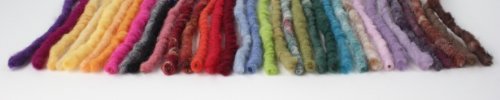 Dekoband Kordel Wollkordel Schleifenband Geschenkband 10 mm, 10 m (enzianblau uni 25) - 2