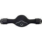 Sattelgurt Butterfly Länge: 140 cm| Langgurt Anti-Rutsch RAINER atmungsaktiv Memofoam weich gepolstert schwarz |Saddle Girth anti-sliding - breathable | Sangle antidérapage respirante