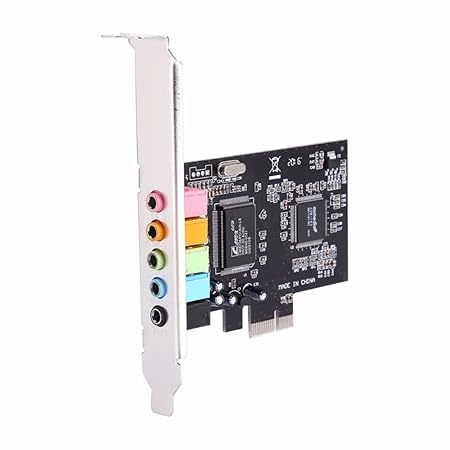 PremiumAV CMI8738 6-Channel PCI Express Digital 3D Audio Stereo Sound Card for PC Surround Sound for Gaming, Movies, and Music