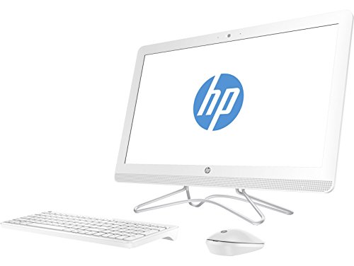 HP All-in-One 24-E000NS - Ordenador de sobremesa DE 23 8   Inter Core i3-7100U  8 GB de RAM  1 TB de Disco Duro  Windows 10  Blanco Nieve - Teclado QWERTY espa  ol