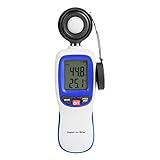 【LCD】 Este medidor de luz digital portátil tiene una pantalla LCD retroiluminada que le permite leer datos con claridad. El fotómetro digital está equipado con una aplicación conectada a través de Bluetooth para facilitar varias operaciones en el fotómetro digital.