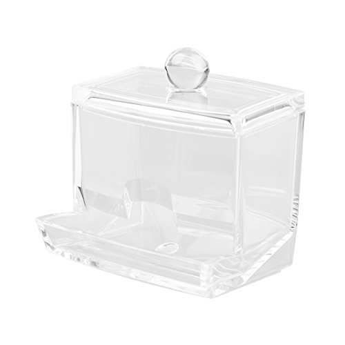 Acrylic Transparent Cosmetic Makeup Jewelry Holder Box Q-tip Storage Containers