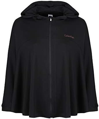 Calvin Klein Full Zip Hooded Womens Jacket Medium Black