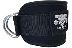 WARRIOR POWERLIFTING GEAR Paire de Sangles Musculation Cheville | 2 sangles de cheville (ou poignet) pour le Fitness | Ankle strap | sangles cheville pour la Musculation - Le Fitness - Le Bodybuilding