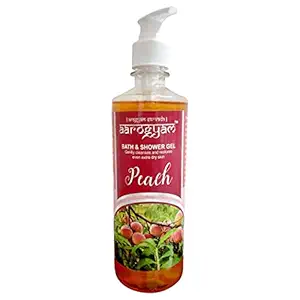 AAROGYAM Body Wash Bath and Shower Gel Peach Flavour - 500ml