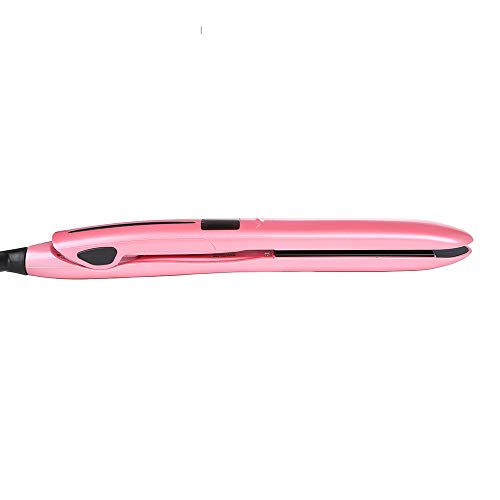LCD Hair Straightener Buckle Bangs Curler Does Not Hurt Hair Straightening Dual-Use Electric Splint 110V-220V Voltage Pink