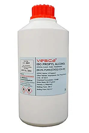 VESCA Pure 99.9% [(CH3)2-CH-OH] CAS: 67-63-0 ISOPROPYL ALCOHOL , 1 L - Laboratory Grade