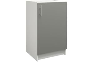 JD Greta Fixed Height 500mm Kitchen Base Cabinet Floor Unit (Without Worktop) – Grey Matt