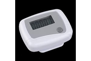 Tatoonly Digitaler Mini-Schrittzähler mit LCD-Display, Weiß