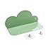 Produktbild TOPBATHY Wandregal Eisen Wolke Form Wandaufkleber Lagerregal Punch Free Wandhalter für Badezimmer Küche (Grün)