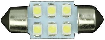 10pcs White 31mm 6-SMD Festoon Dome Map Interior LED Light Lamp DE3175 3022 ( 3C_Connection : 31mm-White-DC12V )