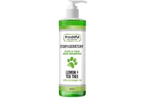 Poochiful Itchy & Scratchy Dog Shampoo Sensitive Skin 500ml Dog & Puppy Shampoo and Conditioner From 8 Weeks Pro Grooming Products for Dogs. Flea & Tick Shampoo Suitable for Sensitive Itchy & Dry Skin