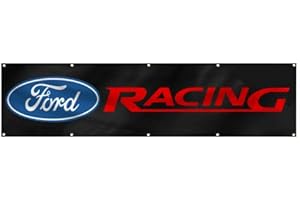 RUYI Daoops Ford Racing flag Car Saleen Mustang Shelby Cobra Cortina 2X8FT banner