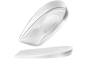 Solette Gel Alzatacco, Sbomi 1cm 2cm 3cm Silicone Invisibile Solette Scarpe Rialzate, Aumento Solette Alzatacco A Nido D'ape Per Donna E Uomo (Women 1cm)