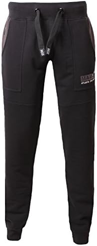 Mens Joggers Jogging Pants Max Edition Texas Slim Fit sweat tracksuit bottoms Grey Marl L