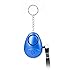 Produktbild Sguan-wu 130DB Sicherheits-Notfallalarm LED-Licht Ei-Form Selbstverteidigung Sirene Schlüsselanhänger - Blau