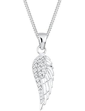 Elli Damen-Kette mit Anhänger Flügel 925 Sterling Silber Swarovski Kristall Brillantschliff 0111462713_45