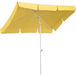 Schneider Parasol Ibiza, Jaune d`Or, env. 180 x 120 cm, en 4 Parties, rectangulaire, 180x120x225 cm