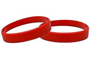 J&R WRISTBANDS Silicone Wristbands Pack Of 10 Youth Sizes Choice Of Colours
