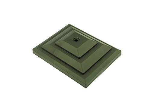 ProopsLinic UK Made 4" x 3" Plastic Fence Post Cap (100mm X 75mm) x 10. (GT0054) Free UK Postage (Black)