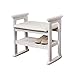 Produktbild Fußbank Schuhablage Bank mit Sitzkissen - Ottoman Hallway Bank Schuhe Rack / Schuhe Schrank - Holz Change Schuh Hocker Fuß Hocker Polster Fußstütze Bank - Organizer Holder - europäischen modernen einf