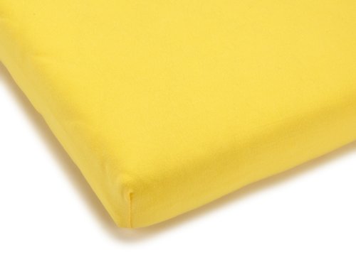 Julius Zöllner Fitted sheet for cots (60 x 120 cm/70 x 140 cm, Jersey Yellow)
