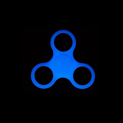 Amazing Gigt Fidget Spinner Toy Nashe Tri-Hand Spinner for Child,2-4Min Spins Desktoy Finger Spinner Toys for Relieving ADHD Anxiety Light in Dark(Blue)