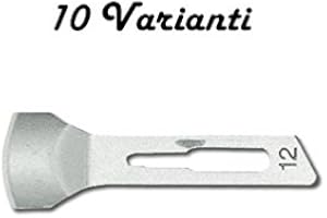 GLAMSHOP 10 LAME SGORBIE MONOUSO STERILI VARIE MISURE PER ESTETICA E PODOLOGIA SGORBIA (n°12 CONFEZ. 10PZ)