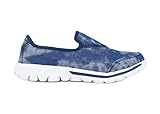  Zapatillas Deportivas Mujer Sin Cordones Azul Estampado