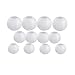 Produktbild Workbees Papierlaternen Lampenschirm Weiß LED Papier Laterne Garten Hochzeit Draußen Deko Lampion Vershiedene Größen 12 Stücke (30cm, 25cm, 20cm) x 4