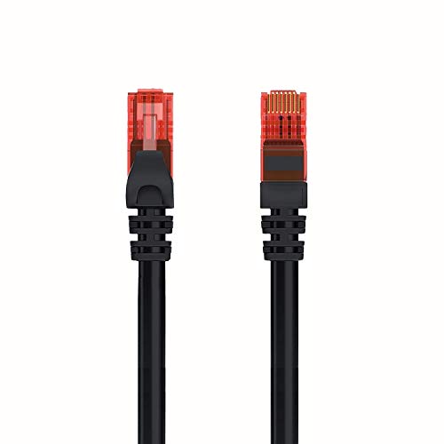 Welly Enjoy WY40155 Network Patch Cable Category 6 U/UTP Ethernet Gigabit LAN RJ45 5 m PVC CU AWG 26/7 Black