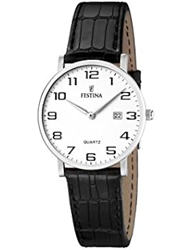 Festina Damen-Armbanduhr XS Klassik Analog Quarz Leder F16477/1