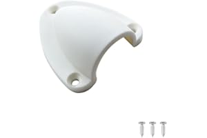 Berfi Life Marine Wire Cable Vent Cover with 3 Screws, Plastic Clamshell Vent Clam Shell Vent Cover for Boat Yacht