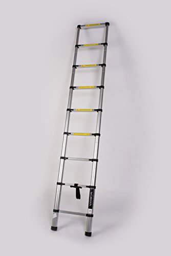 WORHAN® 2.6m TELESKOPLEITER ALULEITER ANLEGELEITER ALULEITER ALU TELESKOP LEITER MULTIFUNKTIONS LEITER 260cm 1K2.6 (……2.6m C-Line) - 4