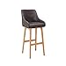 Produktbild Barstuhl SCANDINAVIA MEISTERSTÜCK Masivholzbeine antik grau Tresenstuhl Barhocker Tresenhocker Hausbar skandinavisches Design