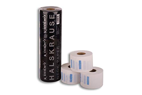 Kimbey Lot de 5 rouleaux de 100 feuilles de protection pour le cou (soit 1 barre), accessoire pour les coiffeurs, protège-cou pour la coiffure