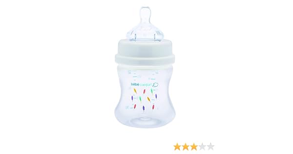 Bebe Confort Biberon A Collo Largo Colore Bianco 140 Ml Tettarella In Silicone Flusso Lento Tettarelle Allattamento Con Biberon Bepco Ee